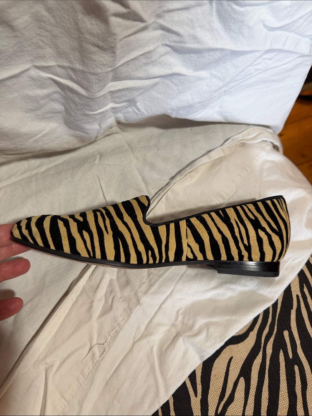 Vionic Zebra-Print Slip-On Loafer in Black and Tan - Picture 4 of 4